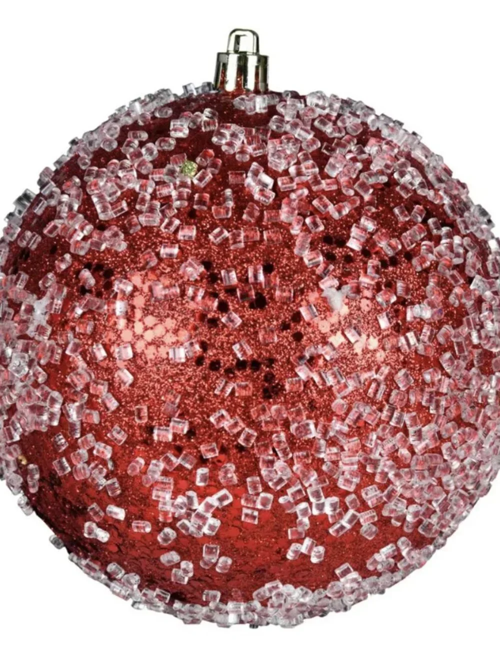 Vickerman Glitter Hail Ball Ornament Christmas Decor Holiday Decoration Gift